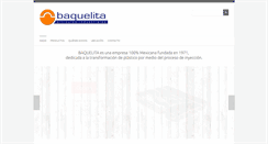 Desktop Screenshot of baquelitamexico.com