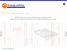 Tablet Screenshot of baquelitamexico.com